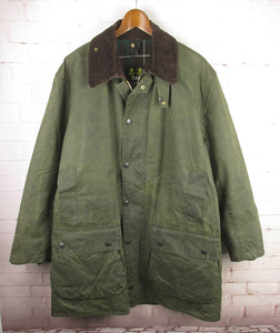 MFJ18738 BARBOUR バブアー NORTHUMBRIA ノーザンブリア オイルドジャケット 92年 3クレスト C42/107CM オリーブ系