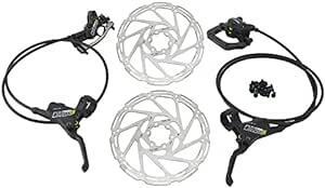 TEKTRO HD-M735 Hydraulic Disc Brake Set 180mm Rotor F4 X R2 pisto