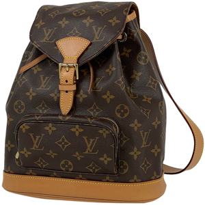 ルイ・ヴィトン Louis Vuitton モンスリ MM バックパック デイパック リュック モノグラム ブラウン M51136 レディース 【中古】