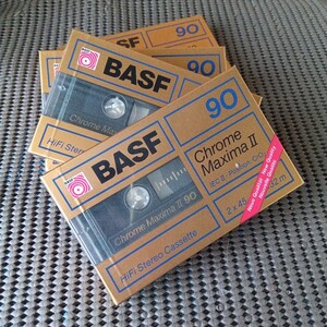 カセットテープ BASF Chrome Maxima II 90 新品未開封4本set