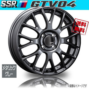 ホイール新品 4本セット SSR GTV04 15インチ 4H100 5J+45 業販4本購入で送料無料