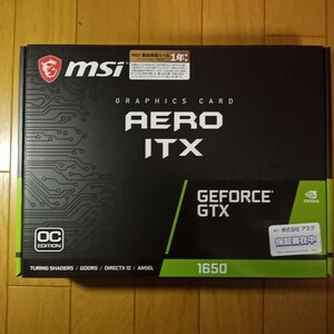 MSI GeForce GTX1650 AERO ITX 4G OC グラボ 中古動作品 グラフィックボード