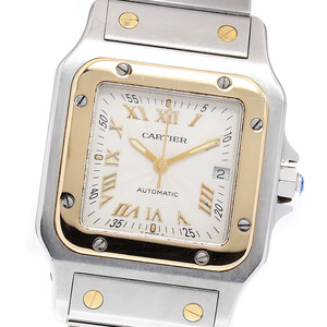 カルティエ CARTIER W20041C4 サントスガルべ LM デイト 自動巻き メンズ _807710