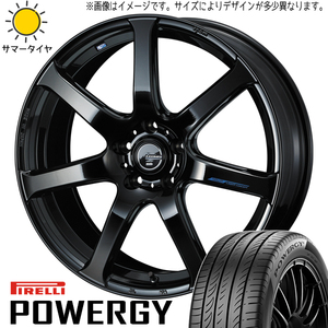 235/55R19 サマータイヤホイールセット アウトランダー etc (PIRELLI POWERGY & LEONIS NAVIA07 5穴 114.3)