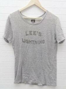 ◇ Lee リー 半袖 Tシャツ カットソー 36 グレー *