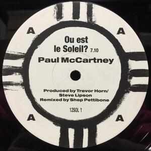 PAUL MCCARTNEY / QU EST LE SOLEIL? (UK-ORIGINAL)