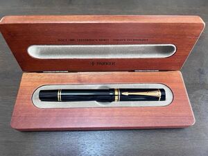 万年筆 The Parker Duofold Centennial Fountain Pen パーカー ブラック ペン先18K 未使用品 送料無料