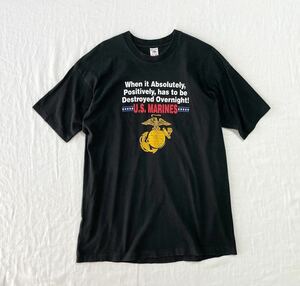 90s FRUIT OF THE LOOM US MRINE Tシャツ XXL ビッグサイズ 米軍 海兵隊 フルーツオブザルーム ビンテージ