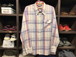 70’S LEVI’S PANATELA CHECK SHIRT SIZE L リーバイス パナテラ チェック シャツ マドラス ビンテージ