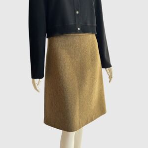 BOTTEGA VENETA ボッテガベネタ スカート ベージュ ウール モヘヤ BOTTEGA VENETA skirt Trapeze skirt