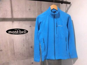 mont-bell モンベル 1114432 CHAMEECE シャミース ジップ ジャケット S/フリースジャケット/青 ブルー/メンズ/アウトドア キャンプ