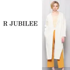 【日本製】　R JUBILEE コットンケーブルコート ロングカーディガン　綿