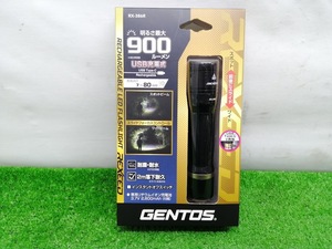 未開封 未使用品 GENTOS ジェントス LED フラッシュライト リチウムイオン充電池付 RX-386R