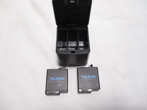 M241206DTK★ GoPro用？　TELESIN バッテリー2個 HERO 6&5 充電器★ヤフオクお手軽発送★