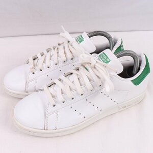 STANSMITH W 24.5cm/adidas スタンスミス アディダス スニーカー 白 ホワイト 緑 中古 古着 レディース ad5172