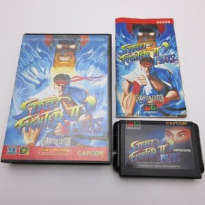 ストリートファイターII ダッシュプラス STREET FIGHTER II ’ PLUS 箱・説明書 J2 メガドライブ 即発送 MD