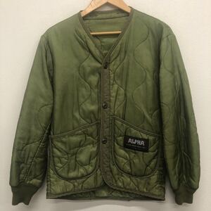 【ALPHA INDUSTRIES】アルファインダストリーズ★ ジャケット サイズS ナイロン カーキ M-65 ライナー 12