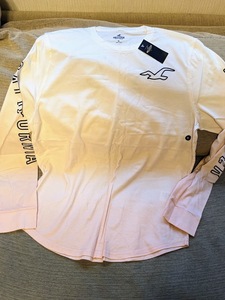 * HOLLISTER ホリスター Tシャツ 長袖Ｔシャツ Long-Sleeve Graphic Tee 長袖 ロンT XL / Pink Gradation *