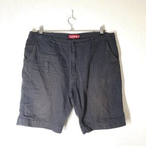 【w36】〜2010年代 / Supreme シュプリーム チェック ショートパンツ チャコールグレー ショーツ