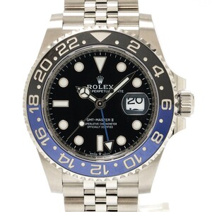 【1年間保証】 ROLEX ロレックス GMTマスターII 126710BLNR ランダム SS ブラック文字盤×ブルー×シルバー 自動巻き 腕時計 メンズ