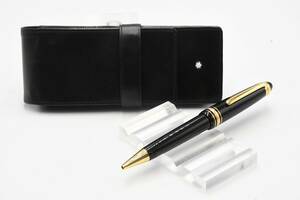 MONTBLANC モンブラン MEISTERSTUCK マイスターシュテュック ボールペン ツイスト式 75周年記念 ダイヤモンド入り 革ケース付き ブラック