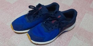 ◆中古◆アシックス レーザービーム 25cm シューズ スニーカー ブルー asics 1154A171