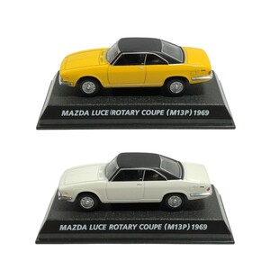 【玩具中古ミニカー】コナミ 絶版名車 1/64 MAZDA LUCE ROTARY COUPE / マツダ ルーチェ ロータリー クーペ (M13P) 1969 2台セット