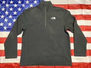 中古美品　THE NORTH FACE ザ ノースフェイス グレイシャー クオーター ジップフリース 1/4 Zip MEDIUM BLACK