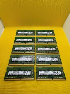 Samsung 8GB 1Rx8 PC4-2400T-SA1-11 ノートパソコン用DDR4メモリ 8GB 10枚セット計80GB　管16