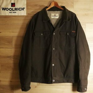 V8R/R6.20-4　アメリカ古着　WOOLRICH　ウールリッチ　ワークジャケット　裏ボア　襟コーデュロイ　ダック地　トラッカージャケット　