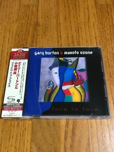 国内盤SHM-CD 小曽根真＆ゲイリー・バートン『フェイス・トゥ・フェイス Face To Face』帯付き 高音質CD 送料185円