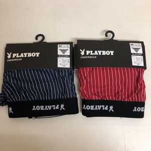 タグ付き　メンズ スーパービキニ　 PLAYBOY サイズM ネイビー　レッド