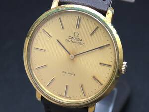 1円～! 稼動品★正規品 OMEGA オメガ デビル GP SS 自動巻き シャンパンダイヤル ヴィンテージ ラウンド メンズ腕時計 SSCLG646