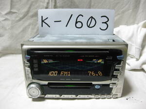 K-1603　JVC　ビクター　KW-MD660　2Dサイズ　CD&MDデッキ　故障品