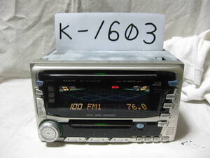 K-1603　JVC　ビクター　KW-MD660　2Dサイズ　CD&MDデッキ　故障品