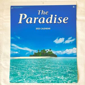 j96)2025 カレンダー the Paradise 南国 海 風景 隔月 壁掛け 令和7年 2ヶ月単位 フルカラー