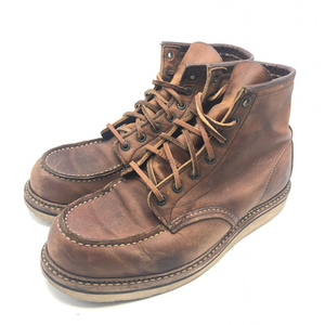 【中古】RED WING 11年製 1907 モックトゥブーツ サイズ27cm ブラウン レッドウィング ビブラムソール[240017582357]