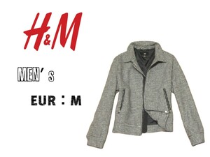 メンズ海外M◇H&M◇千鳥柄ウールジャケット