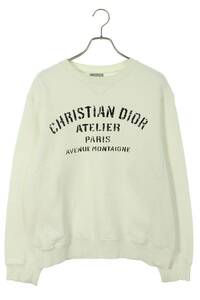 ディオール DIOR 20AW 043J655A0531 サイズ:M アトリエロゴクルーネックスウェット 中古 OM10