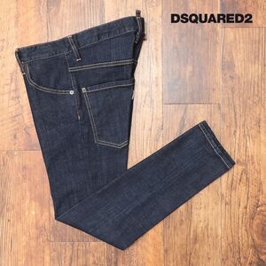 DSQUARED2/42サイズ/デニムパンツ S74LB1086 SKATER JEAN ストレッチ◎ ロゴ プリント イタリア製 美脚 新品/インディゴ/jd299/