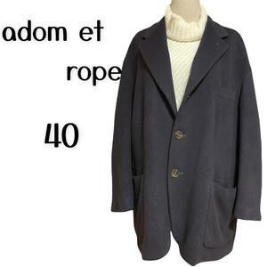 J55【良品　Mサイズ】adom ef rope ブラック　テーラージャケット