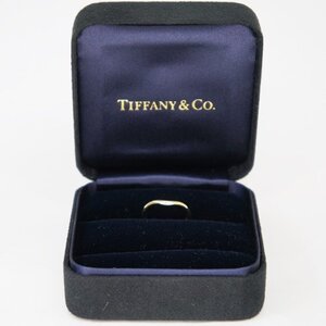 中古 美品【TIFFANY&Co. ティファニー】K18ゴールド バンドリング エルサ・ペレッティ 指輪 9.5号 750 イエローゴールド