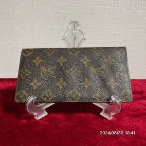 LOUIS VUITTON ルイヴィトン モノグラム レザー 革 二つ折り ウォレット 長財布