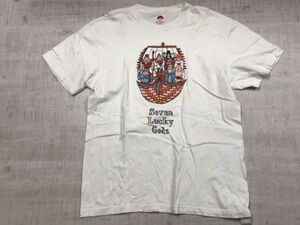 ビームス ジャパン BEAMS JAPAN 七福神 イラスト お土産 スーベニア 半袖Tシャツ カットソー メンズ 大きいサイズ XL 白