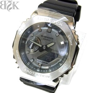 推定未使用品 カシオ G-SHOCK 2100シリーズ GM-2100-1AJF メンズ 腕時計 デジアナ クォーツ シルバー ブラック 動作品 〓