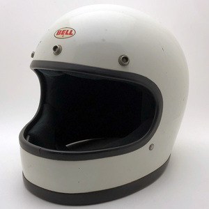 送料無料 BELL STAR 120 WHITE 57cm/ベルスター120白ビンテージヘルメットオンロードフルフェイスカフェヘル族ヘルbucoブコレーサー旧車70s