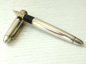 【36130】☆筆記具 万年筆 SAILOR セーラー FOUNDED 1911 STERLING SILVER スターリングシルバー ペン先 14K 現状品☆