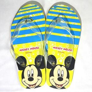 Disney ( ディズニー) キャラクター ミッキーマウス ビーチサンダル イエロー 20cm 【ポスト投函配送に限り送料無料】