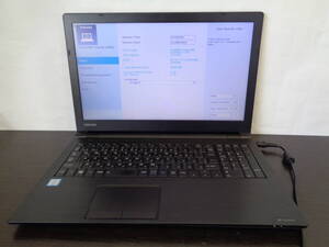 TOSHIBA B55/B PB55BGAD4R5AD51 i3-6006U/4GB Bios表示OK ジャンク品 部品どりに 管理N105