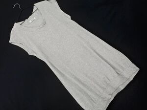 DKNY ダナキャランニューヨーク ノースリーブ チュニック ワンピース sizeL/グレー ■◆ ☆ eea2 レディース